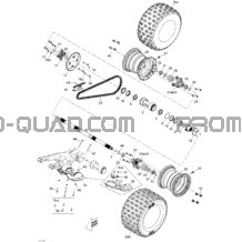 Système Entraînement Arrière pour Can-am Toutes les cylindrées 2012 DS 450EFI Xxc & Xmx