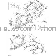 Châssis pour Can-am Toutes les cylindrées 2012 DS 450EFI Xxc & Xmx
