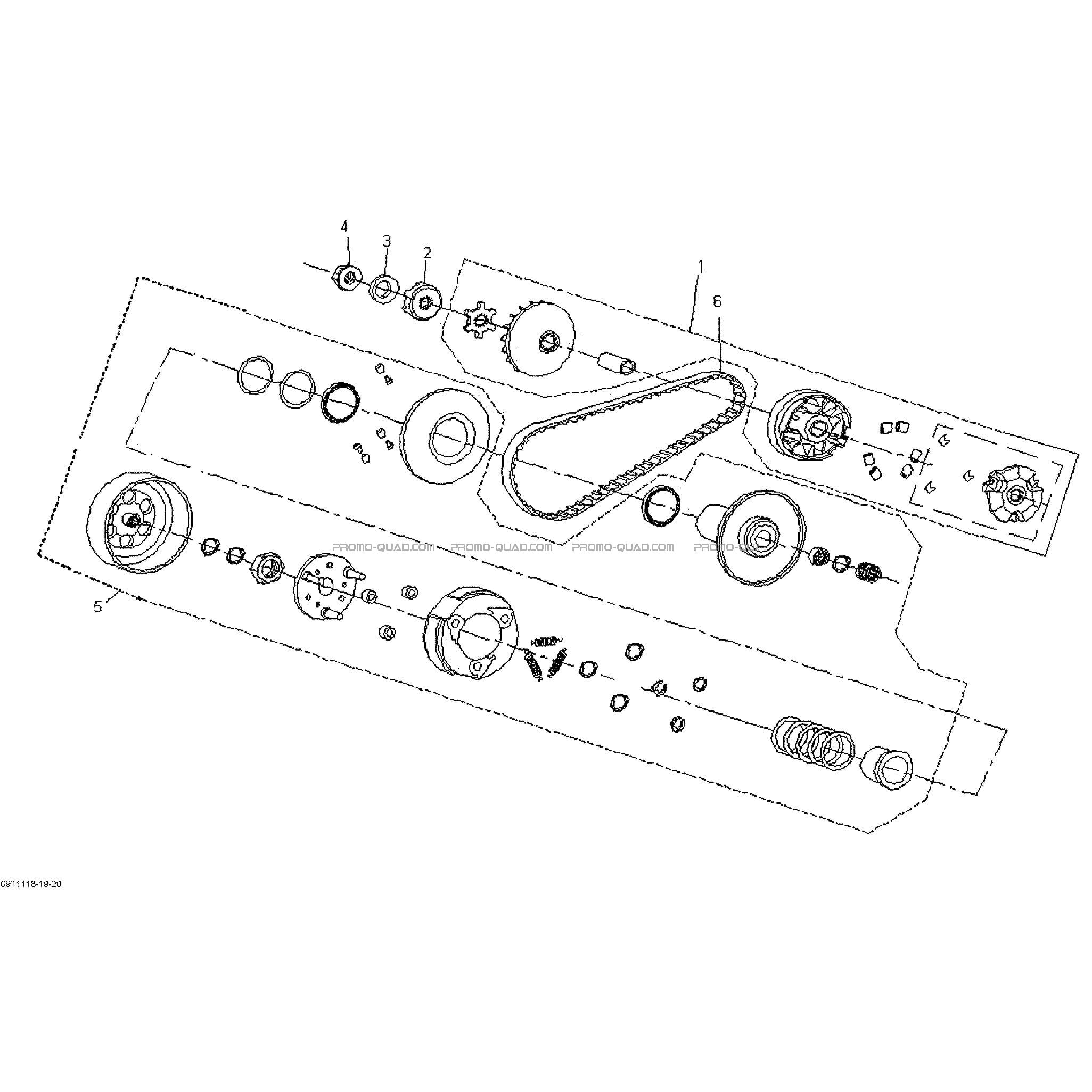 Embrayage  Can-am  2012 Toutes les cylindrées  Original parts OEM