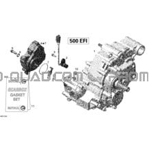 Boîte De Vitesses Ass Et Actuateur 4X4 pour Can-am Toutes les cylindrées 2012 Outlander 500EFI STD & XT