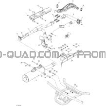 Système Échappement pour Can-am Toutes les cylindrées 2012 Outlander 500EFI STD & XT