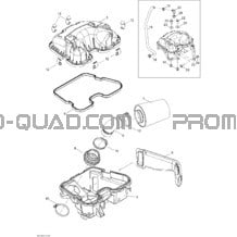 Silencieux Admission pour Can-am Toutes les cylindrées 2012 Outlander 500EFI STD & XT