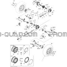 Système Entraînement Avant pour Can-am Toutes les cylindrées 2012 Outlander 500EFI STD & XT