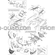 Carrosserie Et Accessoires 2 pour Can-am Toutes les cylindrées 2012 Outlander 500EFI STD & XT