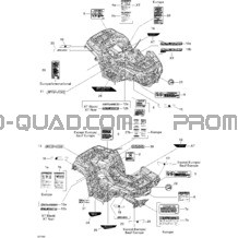 Décalques pour Can-am Toutes les cylindrées 2012 Outlander 500EFI STD & XT
