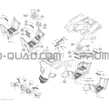 Carrosserie Et Accessoires 1 pour Can-am Toutes les cylindrées 2012 Outlander 650EFI STD & XT