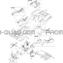Carrosserie Et Accessoires 3 pour Can-am Toutes les cylindrées 2012 Outlander 650EFI STD & XT