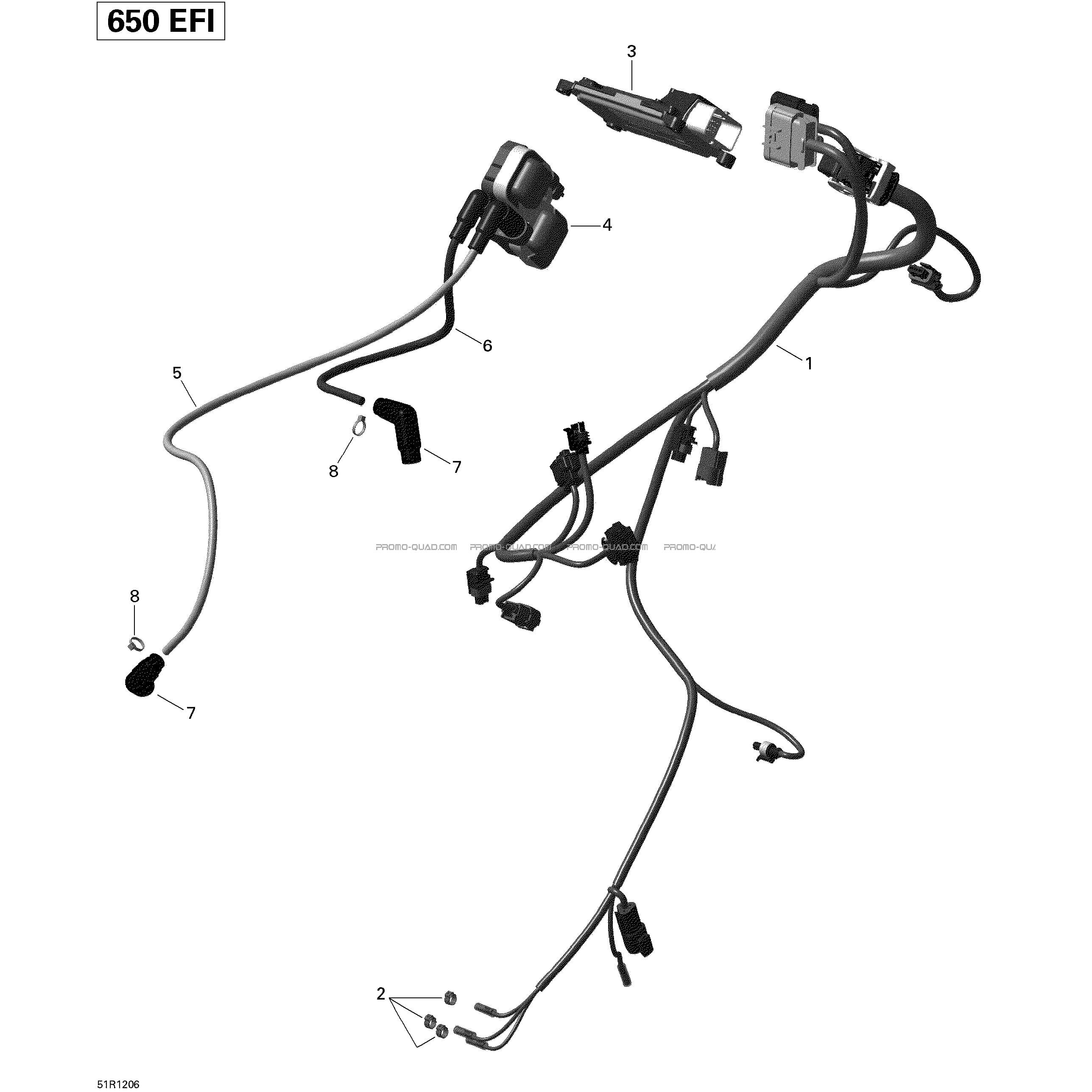 Câblage Moteur Et Module Électronique  Can-am  2012 Toutes les cylindrées  Original parts OEMCâblage Moteur Et Module Électronique  Can-am  2012 Toutes les cylindrées  Original parts OEM