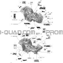 Décalques pour Can-am Toutes les cylindrées 2012 Outlander 800REFI Xmr