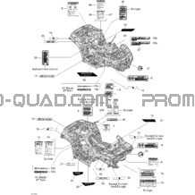Décalques pour Can-am Toutes les cylindrées 2012 Outlander MAX 500EFI STD & XT
