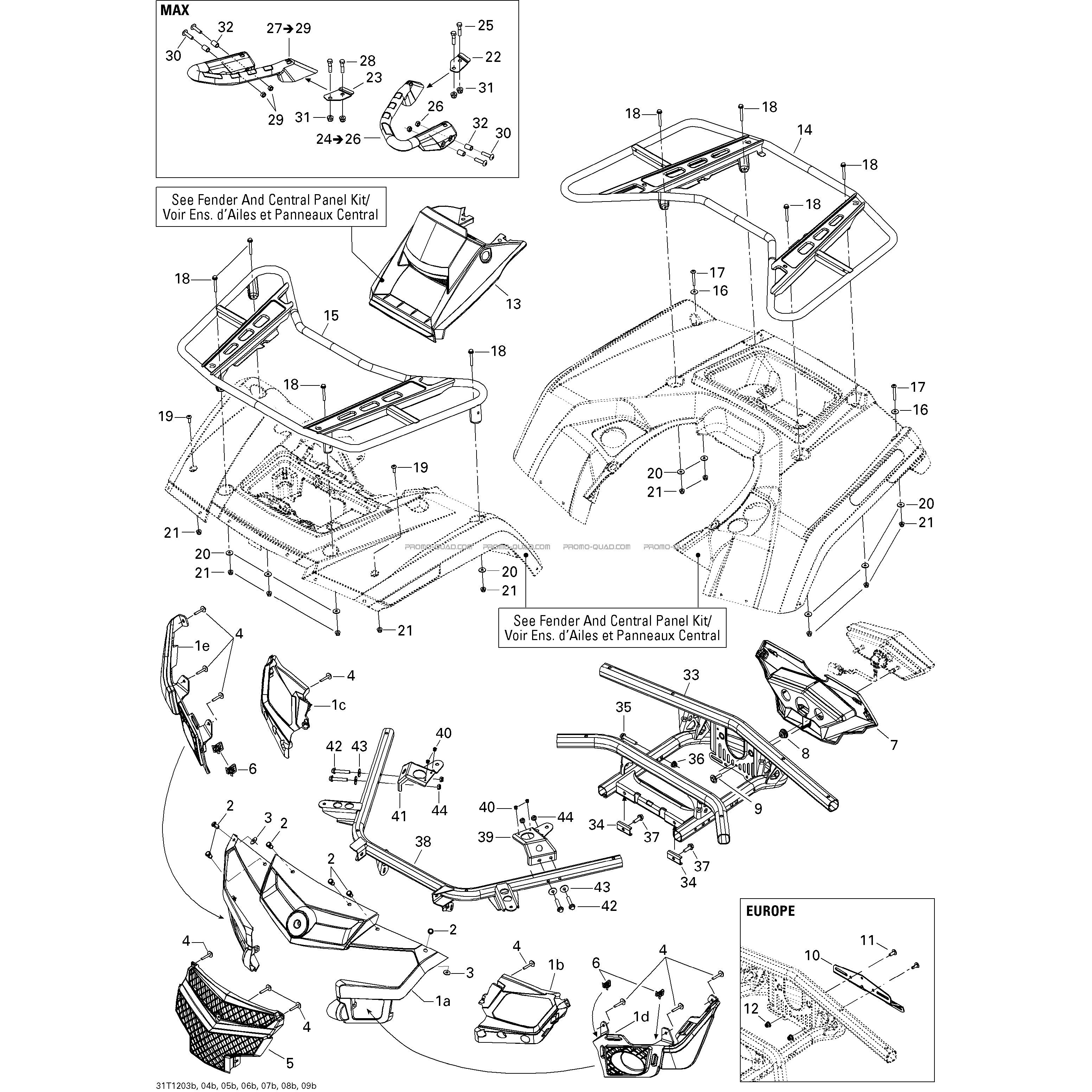 Carrosserie Et Accessoires 2  Can-am  2012 Toutes les cylindrées  pièces OEMCarrosserie Et Accessoires 2  Can-am  2012 Toutes les cylindrées  pièces OEM
