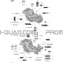 Décalques XTP pour Can-am Toutes les cylindrées 2012 P