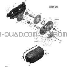 Poulie Menée pour Can-am Toutes les cylindrées 2012 Outlander MAX 800REFI LTD