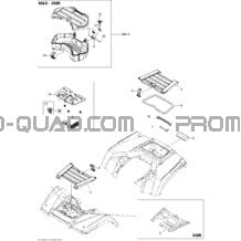 Coffres Avant Et Arrière pour Can-am Toutes les cylindrées 2012 Outlander MAX 800REFI LTD