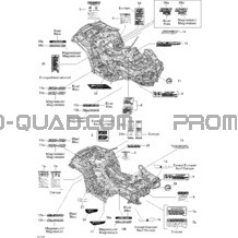 Décalques pour Can-am Toutes les cylindrées 2012 Outlander MAX 800REFI LTD