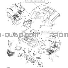 Carrosserie Et Accessoires 1 pour Can-am Toutes les cylindrées 2012 Outlander Max STD