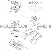 Coffres Avant Et Arrière pour Can-am Toutes les cylindrées 2012 Outlander Max STD