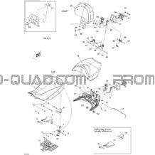 Siège pour Can-am Toutes les cylindrées 2012 Outlander Max STD