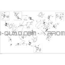Freins Hydraulique Except Europe pour Can-am Toutes les cylindrées 2012 Outlander STD