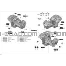 Décalques pour Can-am Toutes les cylindrées 2012 Outlander STD