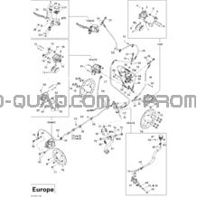 Freins Hydraulique Europe pour Can-am Toutes les cylindrées 2012 Outlander STD