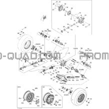 Système Entraînement Arrière pour Can-am Toutes les cylindrées 2012 Outlander STD