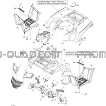 Carrosserie Et Accessoires 1 pour Can-am Toutes les cylindrées 2012 Outlander STD