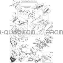 Carrosserie Et Accessoires 2 pour Can-am Toutes les cylindrées 2012 Outlander STD