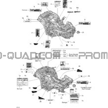 Décalques pour Can-am Toutes les cylindrées 2012 Outlander STD