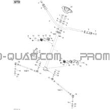 Direction STD pour Can-am Toutes les cylindrées 2012 Outlander STD