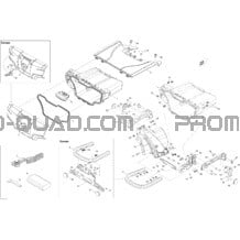 Boîte De Rangement Arrière pour Can-am Toutes les cylindrées 2012 Outlander STD
