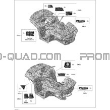 Ensemble Aile Et Panneau Central pour Can-am Toutes les cylindrées 2012 Outlander STD