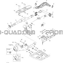 Système Échappement pour Can-am Toutes les cylindrées 2012 Renagade 500EFI STD