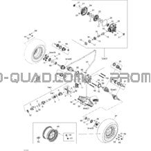 Système Entraînement Arrière pour Can-am Toutes les cylindrées 2012 Renagade 500EFI STD