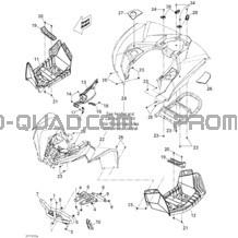 Carrosserie Et Accessoires 1 pour Can-am Toutes les cylindrées 2012 Renagade 500EFI STD