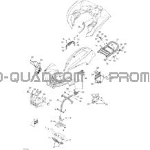 Carrosserie Et Accessoires 3 pour Can-am Toutes les cylindrées 2012 Renagade 500EFI STD