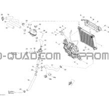 Système Refroidissement pour Can-am Toutes les cylindrées 2012 Renegade STD
