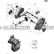 Boîte De Vitesses 1 pour Can-am Toutes les cylindrées 2012 Renegade STD