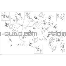 Freins Hydraulique Except Europe pour Can-am Toutes les cylindrées 2012 Renegade STD