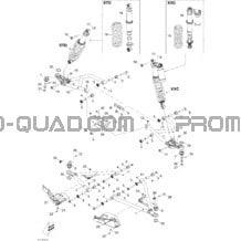 Suspension Avant pour Can-am Toutes les cylindrées 2012 Renegade STD