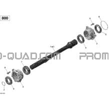 Arbre Entraînement pour Can-am Toutes les cylindrées 2012 Commander STD