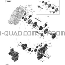 Boîte De Vitesses 2_(Type 684784) (Type 684786) pour Can-am Toutes les cylindrées 2012 Commander STD