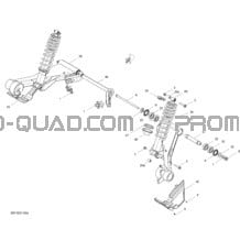 Suspension Arrière pour Can-am Toutes les cylindrées 2012 Commander STD