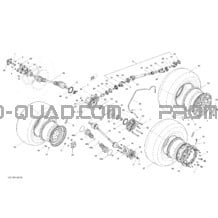 Système Entraînement Arrière pour Can-am Toutes les cylindrées 2012 Commander STD