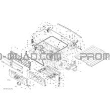 Boîte De Rangement Arrière 1 Common Parts pour Can-am Toutes les cylindrées 2012 Commander STD