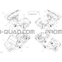 Décalques pour Can-am Toutes les cylindrées 2013 Commander (Electric 9Kw) STD
