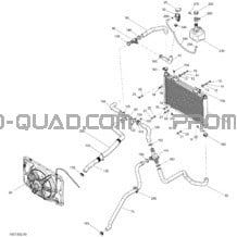 Système Refroidissement pour Can-am Toutes les cylindrées 2013 Commander LTD 1000