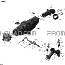 Collecteur Admission Air Et Carter De Papillon pour Can-am Toutes les cylindrées 2013 Commander LTD 1000