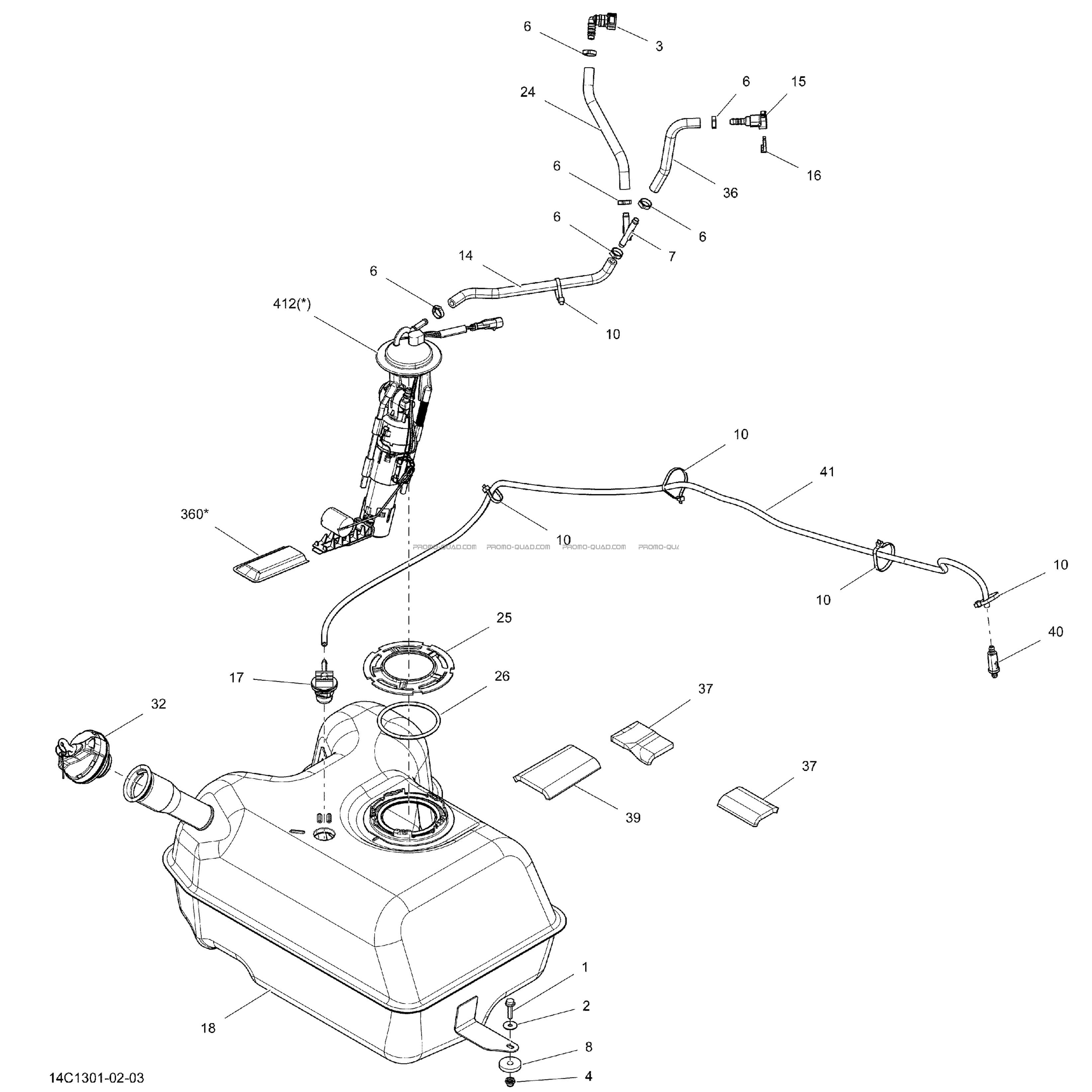 Système Alimentation  Can-am  2013 Toutes les cylindrées  Original parts OEMSystème Alimentation  Can-am  2013 Toutes les cylindrées  Original parts OEM