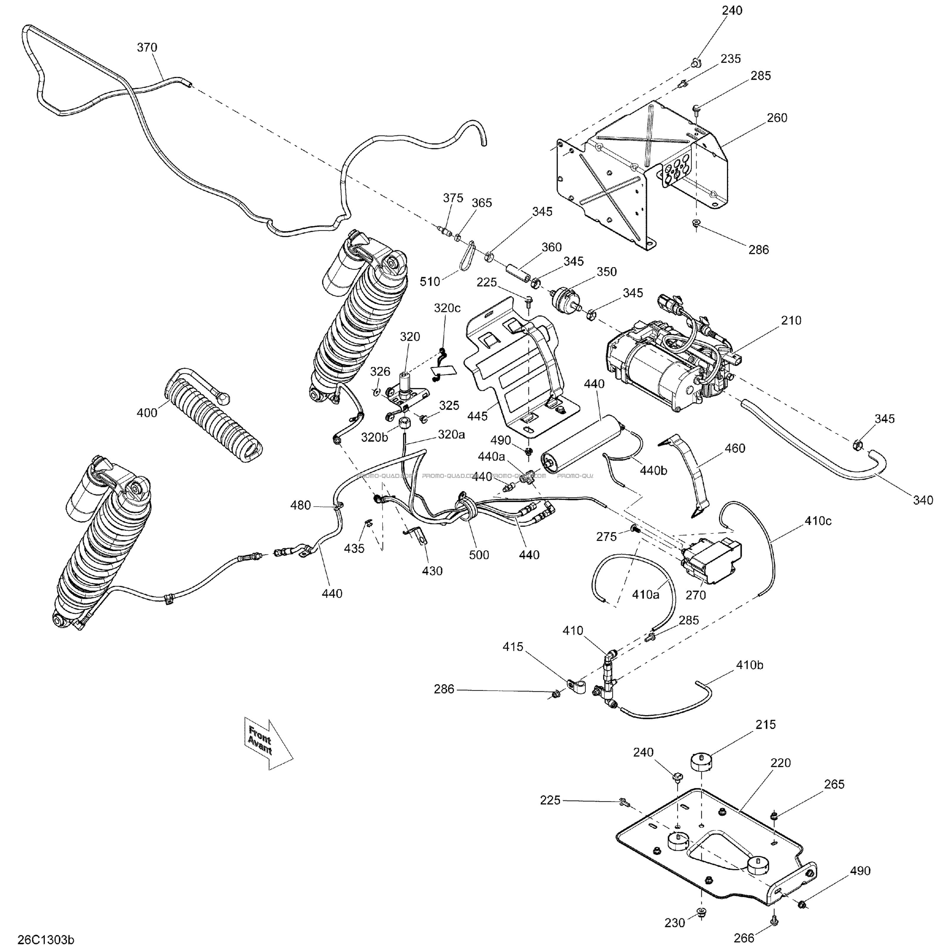 Suspension Arrière Except Europe_Compressor  Can-am  2013 Toutes les cylindrées  Original parts OEMSuspension Arrière Except Europe_Compressor  Can-am  2013 Toutes les cylindrées  Original parts OEM